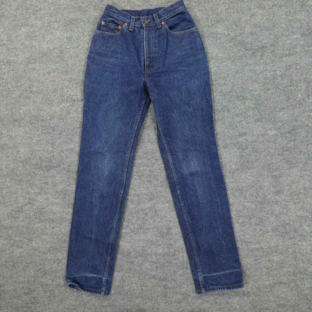 Vintage Levis 505 Jeans Womens 8 Blue Regular Straight Medium Wash High Rise 80s